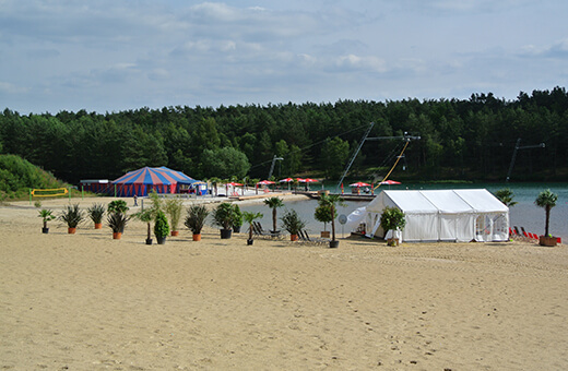 Firmenevent am Seeufer
