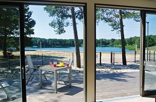 Ausblick vom Strandbungalow